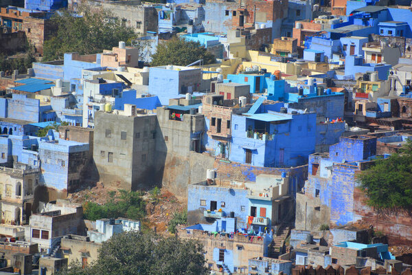 JODHPUR RAJASTHAN INDIA - 02 13 2023: Jodhpur is the second-largest city in the Indian state of Rajasthan. It is popularly known as the 