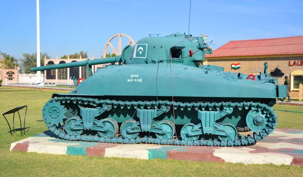 Jaisalmer Rajasthan India 2023 Sherman Resmi Olarak Medium Tank Abd — Stok fotoğraf