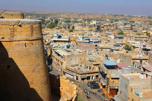 Jaisalmer Rajasthan India 2023 Utsikt Över Jaisalmer Stad Inifrån Jaislamer — Stockfoto