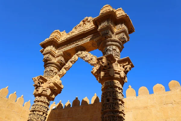 Jaisalmer Rajasthan India 2023 Храм Lodurva Jain Поблизу Jaisalmer Раджастані — стокове фото