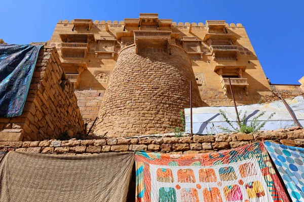 Jaisalmer ジャイスラーマー インド Jisalmer要塞 ジャイスラーマー インドのラジャスタン州にある要塞 世界でも数少ない 生活の砦 の一つと考えられている カルカソンヌ — ストック写真