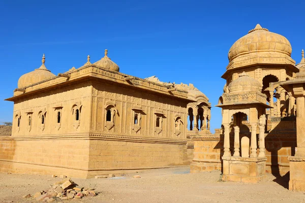 Jaisalmer Rajasthan India 2023 Чхатрі Сенотафи Тут Найдивовижніші Будівлі Яйсалмері — стокове фото