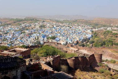 JODHPUR RAJASTHAN INDIA - 02 13 2023: Jodhpur Hindistan 'ın Rajasthan eyaletinin ikinci büyük şehridir. Rajasthan halkı arasında ve Hindistan 'ın her yerinde 