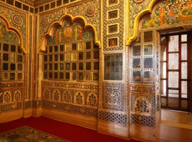 JODHPUR RAJASTHAN INDIA - 02: 13 2023: Mavi şehir Jodhpur Mehrangarh Kalesi.