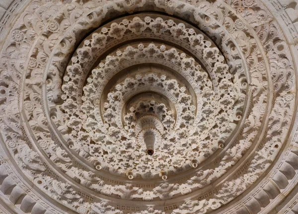 Ranakpur Rajasthan India 2023 Деталі Храму Ранакпур Джайн Або Чатумуха — стокове фото