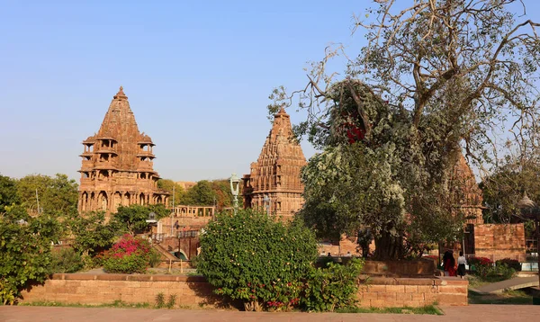 Jodhpur Rajasthan India 2023 Παλιά Ινδουιστική Δομή Εξωτερικό Ναό Στο — Φωτογραφία Αρχείου