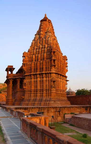 Jodhpur Rajasthan India 2023 Old Hindu Temple Exterior Structure Mandore — Fotografia de Stock