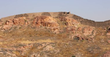 Jodhpur yakınlarında Hindistan 'da Rajasthan manzarası 
