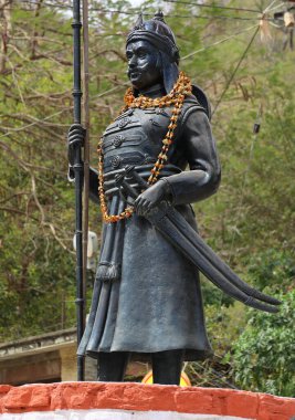 UDAIPUR RAJASTHAN INDIA - 02 20 2023: Maharana Prataps Samadhi Heykeli yoksulluk içinde