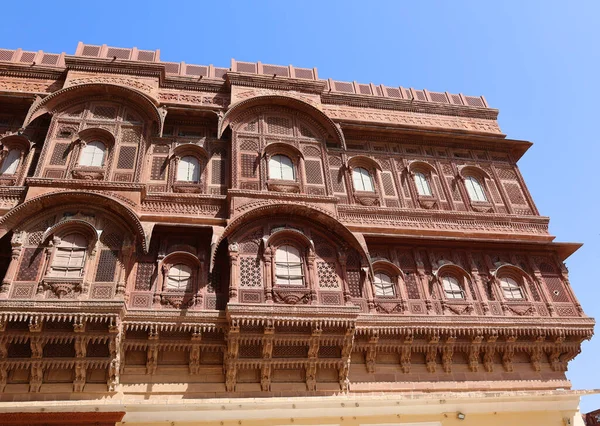 Jodhpur Rajasthan India 2023 Mehrangarh Kalesi Mavi Şehir Jodhpur Uzak — Stok fotoğraf