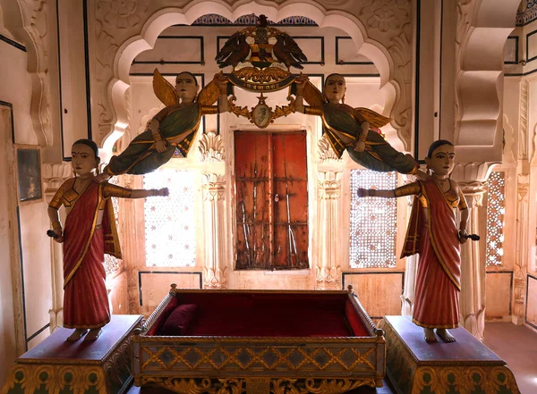 Palatset Inne Meherangarh Fort Den Vackra Staden Jodhpur Rajasthan Staten — Stockfoto