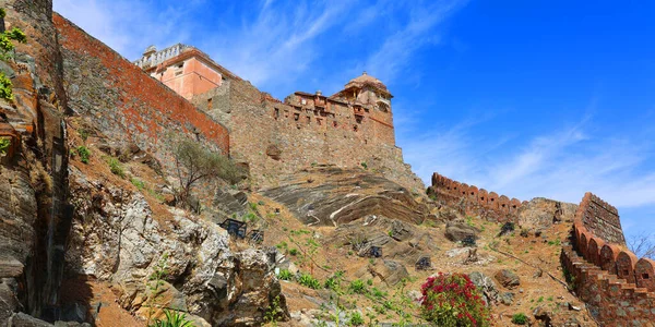 Kukmbhalgarh Rajasthan India 2023 Форт Кумбал Або Велика Стіна Індії — стокове фото