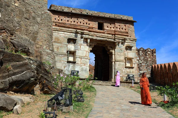 Kukmbhalgarh Rajasthan India 2023 Kumbhal Fort Great Wall India Mewar — Stock Photo, Image