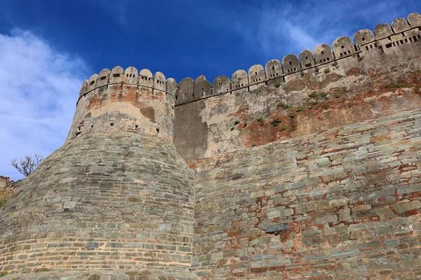 Kukmbhalgarh Rajasthan India 2023 Fuerte Kumbhal Gran Muralla India Una — Foto de Stock