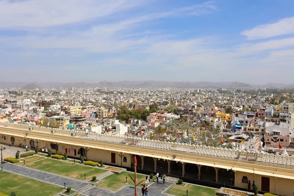 Udaipur Rajasthan India 2023 City Palace Udaipur Complejo Palaciego Situado — Foto de Stock