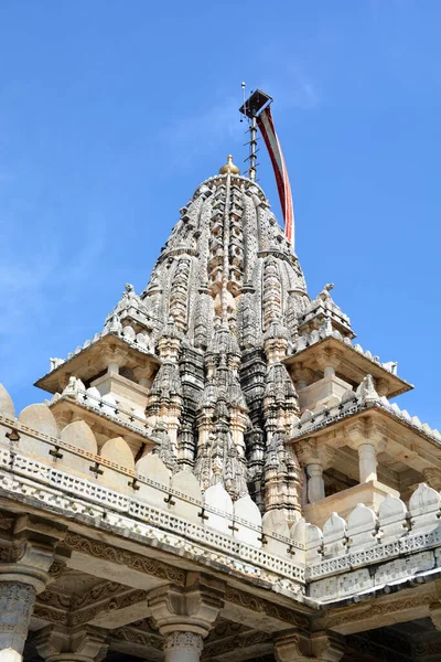 Ranakpur Rajasthan India 2023 Szczegóły Świątyni Ranakpur Jain Lub Chaturmukha — Zdjęcie stockowe