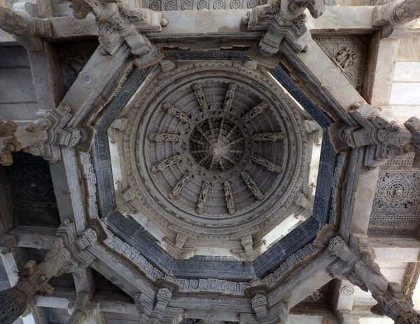 Ranakpur Rajasthan Indien 2023 Details Von Ranakpur Jain Tempel Oder — Stockfoto