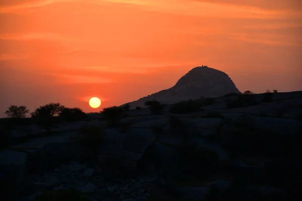 Thar Desert Sunset Jaisalmer Rajasthan India —  Fotos de Stock
