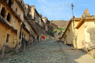 BUNDI RAJASTHAN INDIA - 02 17 2023: Bundi şehir manzarası Güzel manzara, Rajasthan, Hindistan 