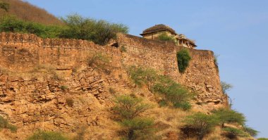 BUNDI RAJASTHAN INDIA - 02 17 2023: Bundi şehir manzarası Güzel manzara, Rajasthan, Hindistan