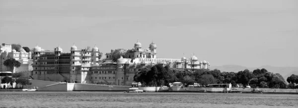 stock image UDAIPUR RAJASTHAN INDIA - 02 20 2023: City Palace, Udaipur is a palace complex situated in the city of Udaipur in the Indian state of Rajasthan. It was built over a period of nearly 400 years