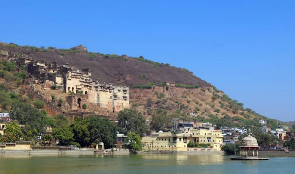 Bundi Rajasthan India 2023 Taragarh Kalesi Bundi Bölgesinde Kurulmuş Devasa — Stok fotoğraf