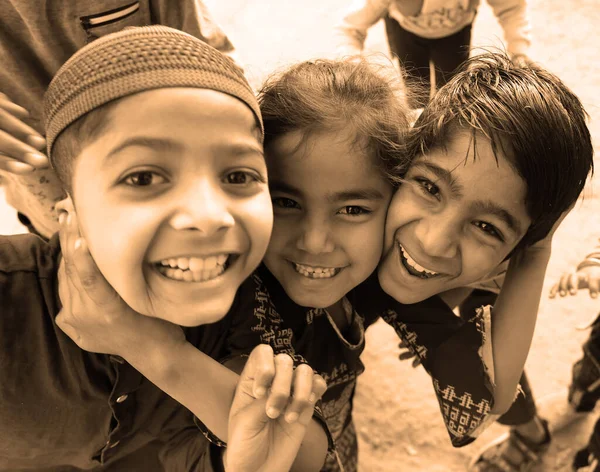 Bundi Rajasthan India 2023 Kisgyermekek Játszanak Utcán India Népességének Legnagyobb — Stock Fotó