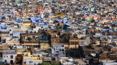 BUNDI RAJASTHAN INDIA - 02 17 2023: Bundi şehir manzarası Güzel manzara, Rajasthan, Hindistan