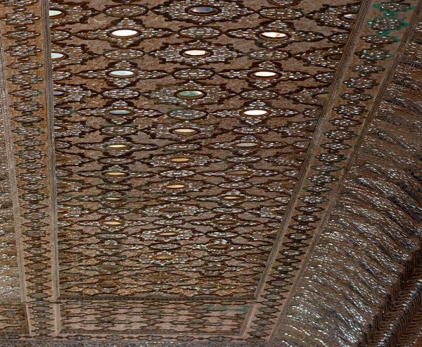Amer Rajasthan Indien 2023 Spiegelfliesen Einer Palastdecke Amer Fort Oder — Stockfoto
