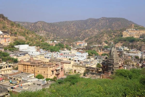 Amer Rajasthan India 2023 Amer Fort或Amber Fort是一座位于印度拉贾斯坦邦Amer的要塞 由Meenas的Chanda王朝的统治者Alan Singh Chanda创建 — 图库照片