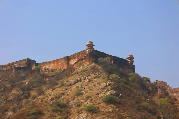 Amer Rajasthan India 2023 Amer Fort Amber Fort Forte Localizado — Fotografia de Stock