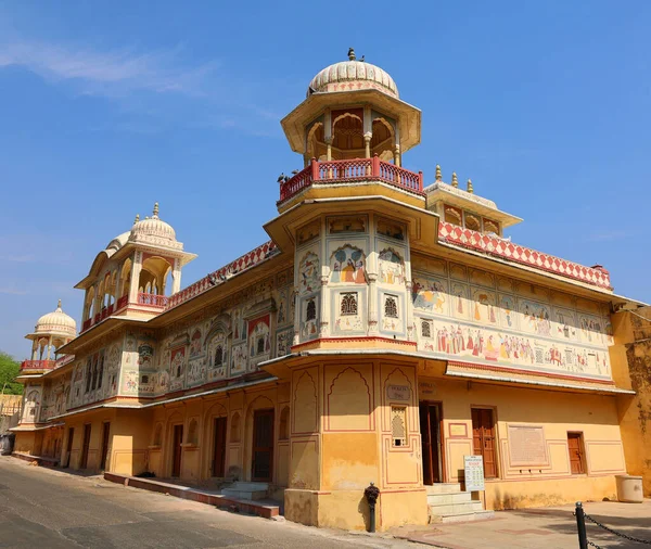 拉贾斯坦邦印度教朝圣地点 汉曼吉寺印度教朝圣地点可追溯到古代 加尔塔吉寺不是一个朝圣地点 而是一系列体现奉献和建筑辉煌的寺庙 — 图库照片