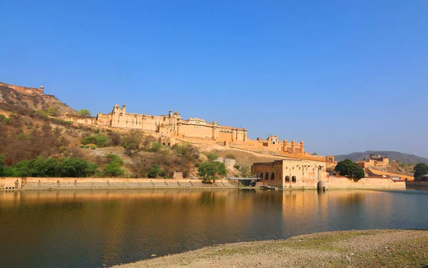 stock image AMBER RAJASTHAN INDIA - 02 27 2023: Amber fort were founded by ruler Alan Singh Chanda of Chanda dynasty of Meenas