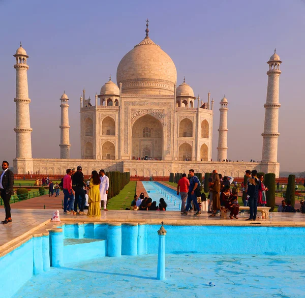 Taj Mahal Uttar Pradesh India 2023 Veduta Del Taj Mahal — Foto Stock