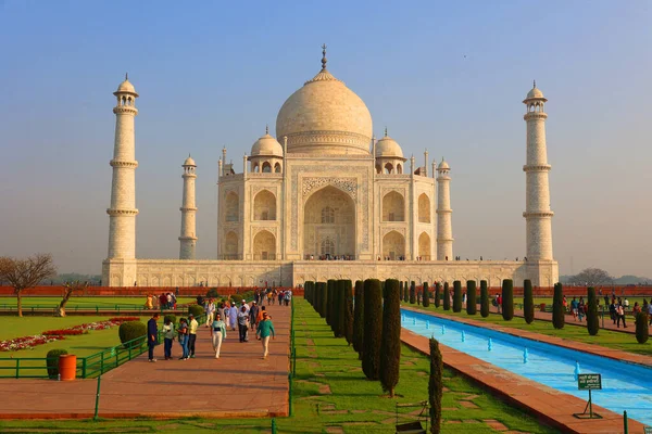 Taj Mahal Uttar Pradesh India 2023 Vista Del Taj Mahal — Foto de Stock