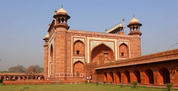 Taj Mahal Uttar Pradesh India 2023 Darwaza Rauza Grande Porta — Fotografia de Stock