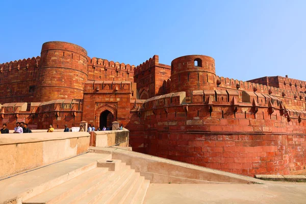 Agra Uttar Pradesh India 2023年 アグラ砦は アグラ市内の歴史的な砦であり アグラの黒い砦としても知られています 永禄8年 1565年 — ストック写真
