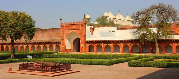 Agra Uttar Pradesh India 2023 Agra Fort是阿格拉市的一座历史要塞 也被称为Agra Black Fort — 图库照片