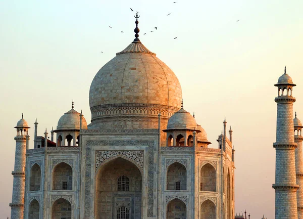 Taj Mahal Uttar Pradesh India 2023 View Taj Mahal Sunset — Stock Photo, Image