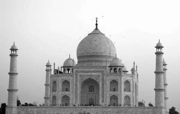 Taj Mahal Uttar Pradesh India 2023 Vista Taj Mahal Pôr — Fotografia de Stock