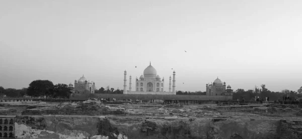 Taj Mahal Uttar Pradesh India 2023 Άποψη Του Taj Mahal — Φωτογραφία Αρχείου