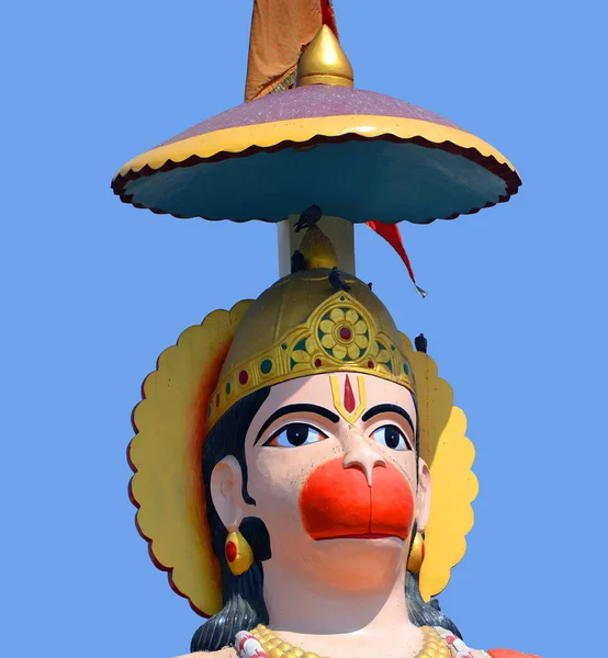 Rajasthan India Hanumán Hatalmas Szobrának Látványa Hanuman Egy Hindu Isten — Stock Fotó