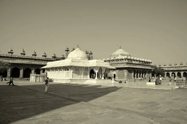 Fatehpur Sikri India 2023 Μαρμάρινο Τζαμί Jama Masjid Fatehpur Sikri — Φωτογραφία Αρχείου