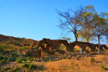 ALWAR RAJASTHAN INDIA - 02 28 2023: Aqueducts, Alwar, Incredible India, Rajasthan, Ancient Indian Mimari, Rajput Mimari