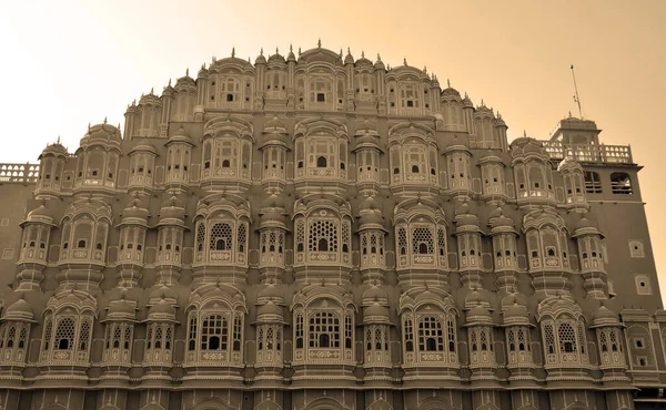 Jaipur India 2023 Hawa Mahal Hindistan Jaipur Şehrinde Yer Alan — Stok fotoğraf