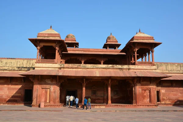 Stock image FATEHPUR SIKRI INDIA - 03 01 2023: Fatehpur Sikri is a town in the Agra District of Uttar Pradesh, India. Fatehpur Sikri itself was founded as the capital of Mughal Empire in 1571 by Emperor Akbar