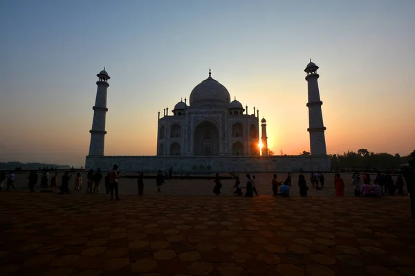Taj Mahal Uttar Pradesh India 2023 Pohled Taj Mahal Při — Stock fotografie
