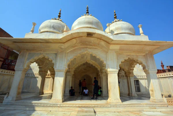 stock image AGRA UTTAR PRADESH INDIA - 03 01 2023: Agra Fort is a historical fort in the city of Agra and also known as Agra's Black Fort. Built by the Mughal emperor Akbar in 1565 and completed in 1573