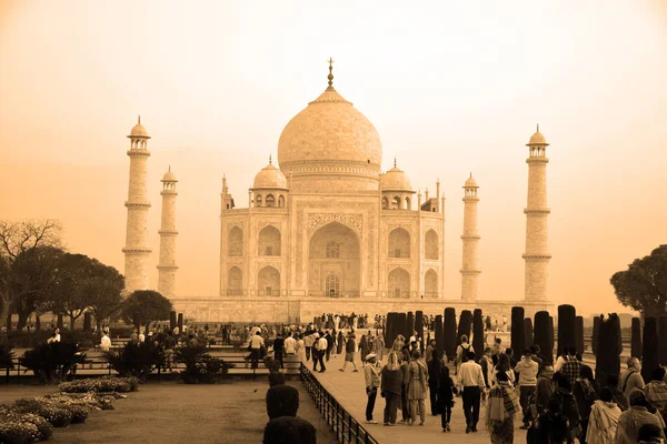 Taj Mahal Uttar Pradesh India 2023 Widok Taj Mahal Wschodzie — Zdjęcie stockowe