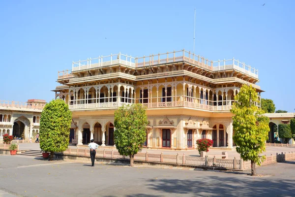 Jaipur India 2023 Jaipur市政厅的细节是由Maharaja Sawai Jai Singh二世与Jaipur市同时建立的 他于1727年从琥珀搬到了Jaipur — 图库照片
